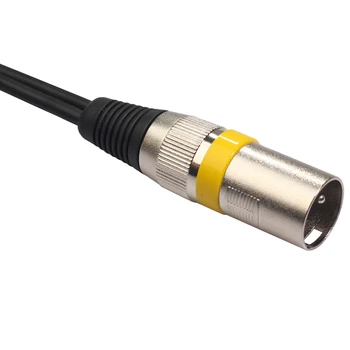 30 cm 3Pin Xlr Male na 2 Xlr Audio Predlžovací Kábel Y Splitter pre Mic Mixér Záznamník Dj Kábel