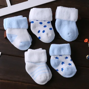 5Pairs/veľa Dieťa Baby Ponožky pre Dievčatá Bavlna Novonarodeného Chlapca, Batoľa Ponožky Detské Oblečenie Príslušenstvo