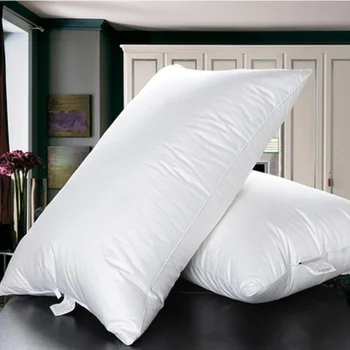 Dobré pre spať Päť-hviezdičkový kvalitný zavárané husacie plniaci materiál bavlna výška 20 cm veľkosť 48x74cm Pohodlné mäkké pružnosť vankúš