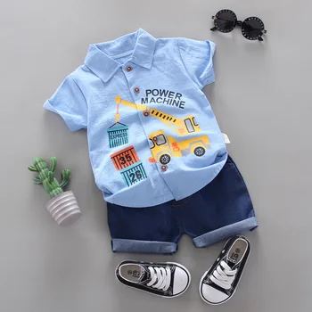 Nové Letné Módy Deti Oblečenie Baby Boy Girl Bavlnené Tričko, Šortky 2ks/nastaví Deti Dojčenské Oblečenie Batoľa Cartoon Tepláková súprava