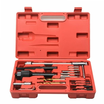16Pcs Svietiť Plug Odstránenie Nastaviť 8 mm 10 mm Poškodený Extractor Tool Kit Auto repair nástroje