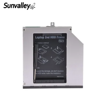 Sunvalley 2. HDD Caddy 9mm/9,5 m SATA, aby SATA SSD Prípade HDD Pevný Disk Prípade DVD/CD-ROM Optické Bay Pre Notebook Lenovo T440P