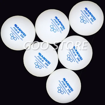 SANWEI Nový 3-HVIEZDIČKOVÝ TR Materiál ABS Plast 40+ odbornej prípravy SANWEI Stolný Tenis Loptu Poly Ping Pong Loptičku