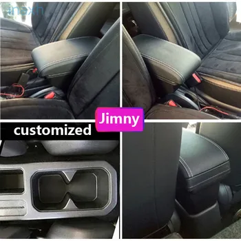 Na Suzuki Jimny Opierkou Jimny 2020 2019 2018 2017 JB74 Retrofit časti Auta, lakťová opierka box Úložný box auto Interiérové doplnky 3USB