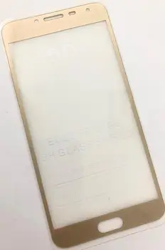 Tvrdené ochranné sklo na Samsung Galaxy J4 2018 J400 zlatom ráme plný lepidlo