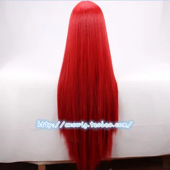 Inhumans ženy Medusa cosplay červená parochňu dlhé rovné červené vlasy nočná mora Pred Vianocami Sally parochňu vlasy kostýmy