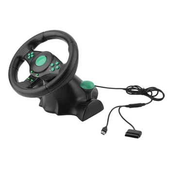 JABS Závodná Hra Volant Pre Xbox 360, Ps2 Na Ps3 Počítač Usb Auto Riadenia Kolesá 180 Stupňov Rotácie Vibrácií S Peda