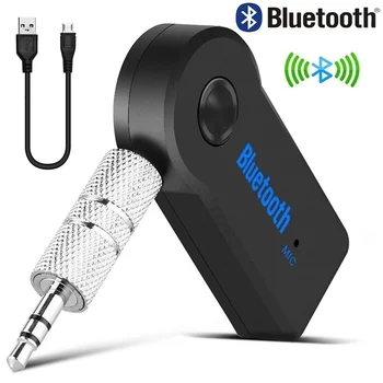 Prenosný Bezdrôtový Prijímač Bluetooth Reproduktora Automobilovej Súpravy Prijímač Bluetooth, AUX Prijímač Stereo Výstup Streamovanie Hudby ozvučenie