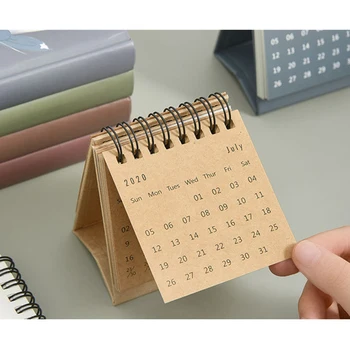 Stolový Kalendár 2020 Denník 2021 Novedade Plánovač Práce Hornej Tabuľke Rozvrhu Notebook Mini Prenosné Calendario Školy Kancelárske Potreby