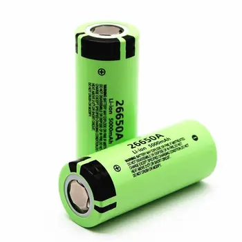 GTF 3,7 V 5000mAh 26650 Li-ion Nabíjateľnú Batériu 26650A Vysokou Kapacitou 5000mAh Batérie pre LED baterka