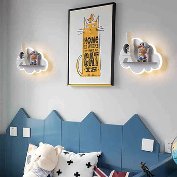 Nordic LED Nástenné Svietidlá na Posteli, Spálne, Obývacej izby, Chodby Nástenné svietidlo Moderného Deti Miestnosti Cloud Nástenné Svietidlo Schody Zariadenia