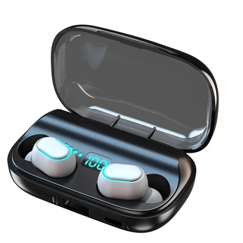 T11 TWS Bezdrôtové Bluetooth Slúchadlá Slúchadlá Prenosné Audio Video HD Kvalitu Zvuku, LED Digitálny Displej, Slúchadlá Slúchadlá