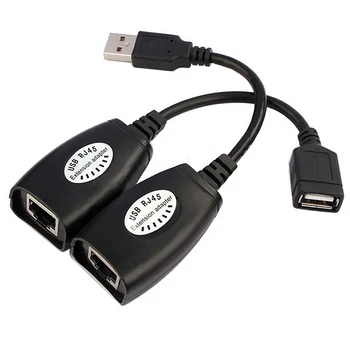 USB, RJ45 Príslušenstvo Profesionálne LAN Predĺženie Ethernet Office Adaptér Extender Sieťový Kábel Cez Opakovač Nastaviť Cat5e/6 Domov