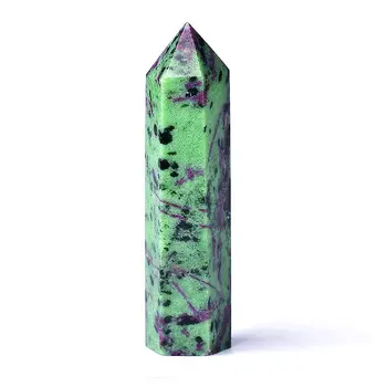 1PC Prírodný Krištáľ Epidot Stĺpec Crystal Bod Quartz Minerálny Kameň Liečivých Obelisk Prútik Domova DIY Darčekové Dekorácie Reiki