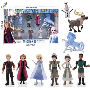 Disney karikatúry mrazené 2 elsa akčná hračka údaje darček box set chlapci dievčatá Anna Olaf bábiky, dekorácie doll roztomilé bábiky hračky