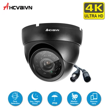 4K Ultra HD AHD Fotoaparát Domov Dome Nepremokavé Infračervené Nočné Videnie Detekcia Tváre 8MP CCTV kamerový Bezpečnostné Kamery