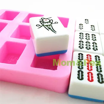 Mama&Pea 0611 Doprava Zadarmo Mahjong a Dlažby-Tiao Tvarované Silikónové Formy Cake Decoration Fondant Tortu 3D Plesní