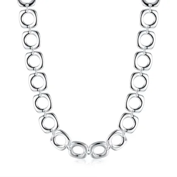 TN249 Najlepšiu Kvalitu 925 Sterling Silver námestie unisex dizajn náhrdelník pre Svadobné Šperky