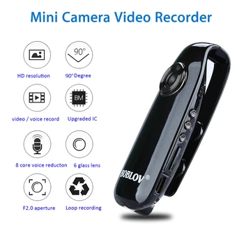 BOBLOV 007 HD 1080P Mini Malá Videokamera Orgán Policajného Pero Kamera Mini DVR Bezpečnosti Video Rekordér pre Vyučovanie Bicykle