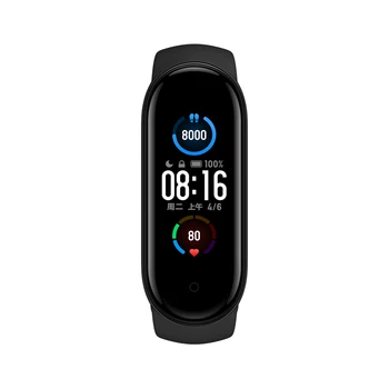 Pôvodný Xiao Mi Pásmo 5 Náramok 4 Farebné Srdcovej frekvencie Fitness Tracker Bluetooth Šport Náramok AMOLED Displej Miband 5