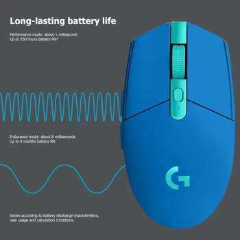 Logitech G304 LIGHTSPEED Wireless Gaming Mouse Nabíjateľná 5 Gears 12000 DPI Nastaviteľné 6 Programovateľných Tlačidiel Optické Myši