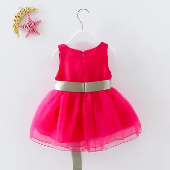 Trochu Bitty 2019 letné deti, oblečenie pre dievčatká šaty flower luk dievčatá šaty na spoločenské a svadobné princess party šaty