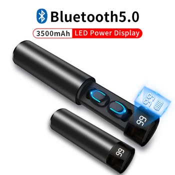 Oppselve TWS Bluetooth 5.0 Bezdrôtové Slúchadlá Inteligentné LED Digitálny Displej Športové Slúchadlá Hudba Videa Headset S Nabíjanie Prípade