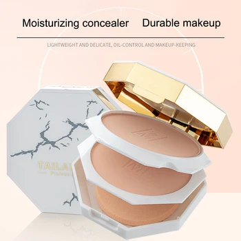 Dvojité Vrstvy Pressed Powder Face Korektor Olej-Kontrola Krásy Nástroje Pokožky Dokončiť 669