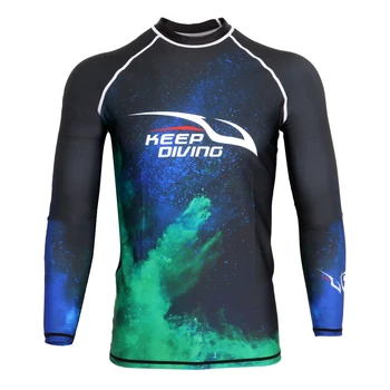 UPF 50+, Surfovanie, Šnorchlovanie Potápanie Neoprén Top Shirt Vyrážka Stráže pre Mužov Rôznych Veľkostiach Plávanie Vyrážka Stráže