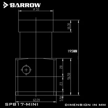 Barrow DDC PWM Čerpadla 17W Maximálny Prietok, Výťah 5.5 Metrov 960L/H / DDC Combo Čerpadlo + Nádrž / Dĺžka 195mm 245mm / Nádrže Chladiacej kvapaliny RGB