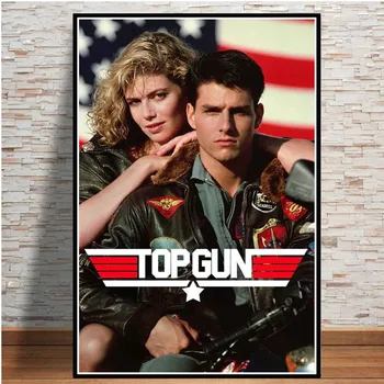 Top Gun Film 2020 Tom Cruise, Film, Komiks Plátno Maľovaní Plagátov Vytlačí Wall Art Obrázok pre Obývacia Izba Domova Cuadros