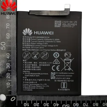 HuaWei Originálne Batérie HB356687ECW Pre Huawei Nova 2 Plus Nova 2i Nova 2S Česť 9i 7X G10 Mate 10 Lite P30 lite Mate SE Batérie
