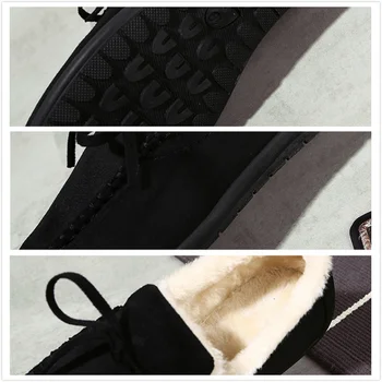 Zimné Mužov Plyšové Teplé Topánky Zapatos De Hombre Módne Tenisky Muž Bežné Mokasíny Európe Dizajn Značky Slip-on, ktoré sa Hrnú najpredávanejší