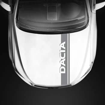 Auto Kapota Motora Pruhy Nálepka Pre Dacia Duster Logan Vinylové Nálepky Auto DIY Kryt Motora Dekor Nálepky Auto styling 140*18 cm