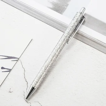 20pcs/lpt veľkoobchod kovové stlačte guľôčkové pero, kreatívne darček guľôčkové pero propagácia, reklama podpisový pero vlastné logo