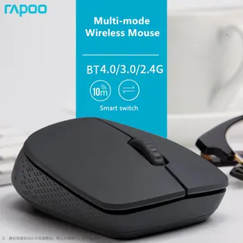 Nové Rapoo Multi-režim Tichý Bezdrôtová Myš s 1300DPI Bluetooth 3.0/4.0 RF 2,4 GHz pre Počítač Pad Laptop, TV