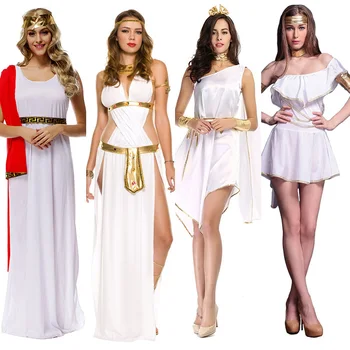 Dámy Roman Princezná No Toga Maškarný Halloween Grécky Olympijský Gréckej Bohyne Oblečenie Kostým