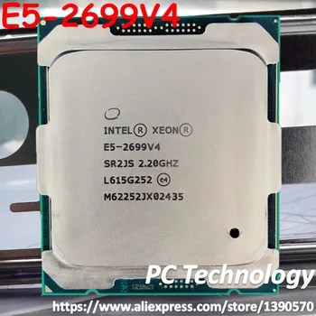 Pôvodný procesor Intel Xeon cpu E5-2699V4 E5-2699 V4 oficiálna verzia LGA2011-3 22-Jadrá 2.2 GHz 55MB E5 2699V4 E5 2699 V4