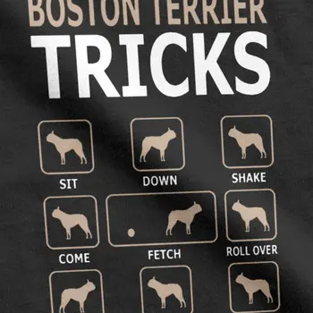 Pánske Tričko Zábavné Tvrdohlavý Boston Teriér, Pes Triky Tričko Krátky Rukáv T-Shirt O Krk Oblečenie Bavlna Plus Veľkosť T-Shirt