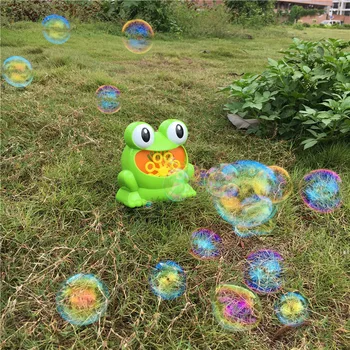 Nový Roztomilý Automatické Bublina Maker Deti Frog/Krab Bublifuk Stroj So Svetlom Detí, Vonkajšie Hračky Pre Narodeninovej Párty Darček