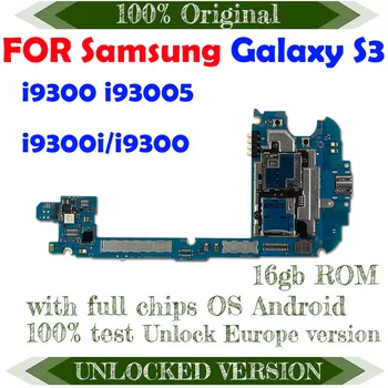 Pôvodnej Doske Pre Samsung Galaxy S3 i9300 / i9305 / I9300I / I9301I Odomknutý Doska S Čipmi Logic board 16GB