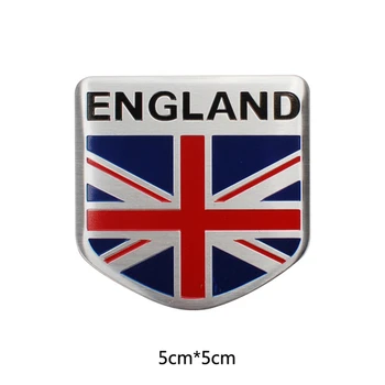 3D Kovov British Spojené Kráľovstvo Vlajkou, Auto Nálepky, Nálepky Auto Samolepky, Dekorácie Auta, Príslušenstvo pre Jaguar XF XJ pre Peugeot