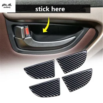 4pcs/veľa auto samolepky Epoxidové lepidlo uhlíkových vlákien zrna Vnútorné dvere miska dekorácie kryt pre 2009-Hyundai Elantra MD UD Avante