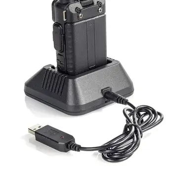 Baofeng Walkie Talkie USB Nabíjací Kábel Zvýšiť Napätie 5V Na 9V pre UV5R UV82 Prenosné rádio CB Nabíjania