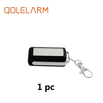 Qolelarm 1pc/ veľa CE bezdrôtový 433 MHz prenosné kovové diaľkové ovládanie kľúčenka mini pad pre GSM WiFi bezpečnostný alarm systém