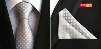 Hodváb väzby gravata 8 cm mužov väzby dizajnérov, módnych 2016 kravata vreckovku sady kravatu a vrecko na námestí nastaviť