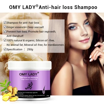 OMY LADY Zázvor Anti Hair Loss Shampoo podporu rastu vlasov Šampón Vlasy Hrubé Rýchly Rast Bylinné Sérum Kvapalina Pre Ženy Muži