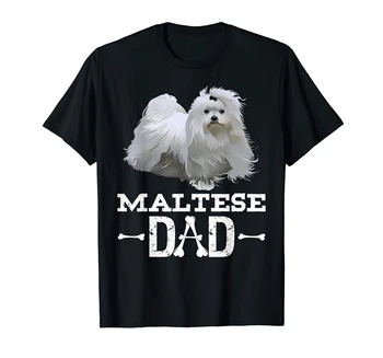 Milovník psov Otca Maltčina Otec T-Shirt Deň Dar-pánske T-Shirt-Black
