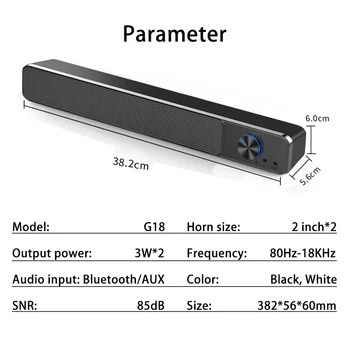 AUX Káblové Bezdrôtové Reproduktory Počítača Domáce Kino Bluetooth Reproduktor Soundbar Basy Stĺpec Zvuk Bar pre PC TV Vstavaný Mikrofón