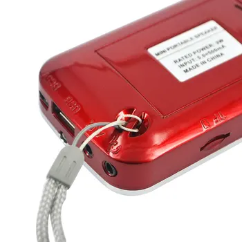 Kebidu L-088 Hi-Fi, Mini Reproduktorov MP3 Audio Prehrávač, Baterka Zosilňovač Podpora FM Rádio Micro SD TF Karty Prenosný Reproduktor